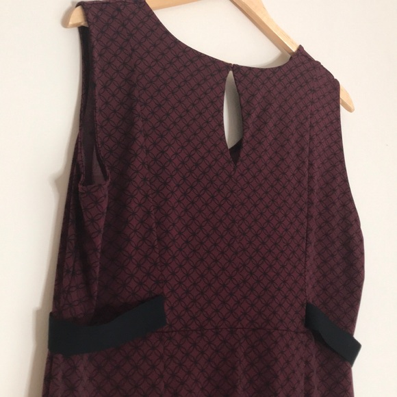 Motherhood Maternity Midi Dress Burgundy SZ Large - Picture 11 of 16